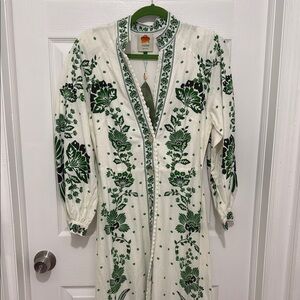 FARM Rio Forest Soul Off-white Maxi Dress